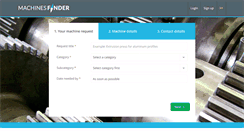 Desktop Screenshot of machinesfinder.com